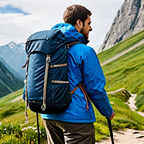 Home 5 노스페이스와 파타고니아 아웃도어 벨트 비교 - **
"A hiker, fully clothed in outdoor gear, adjusting their durable nylon belt near a mountain trai...
